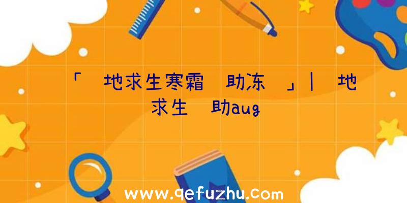 「绝地求生寒霜辅助冻结」|绝地求生辅助aug